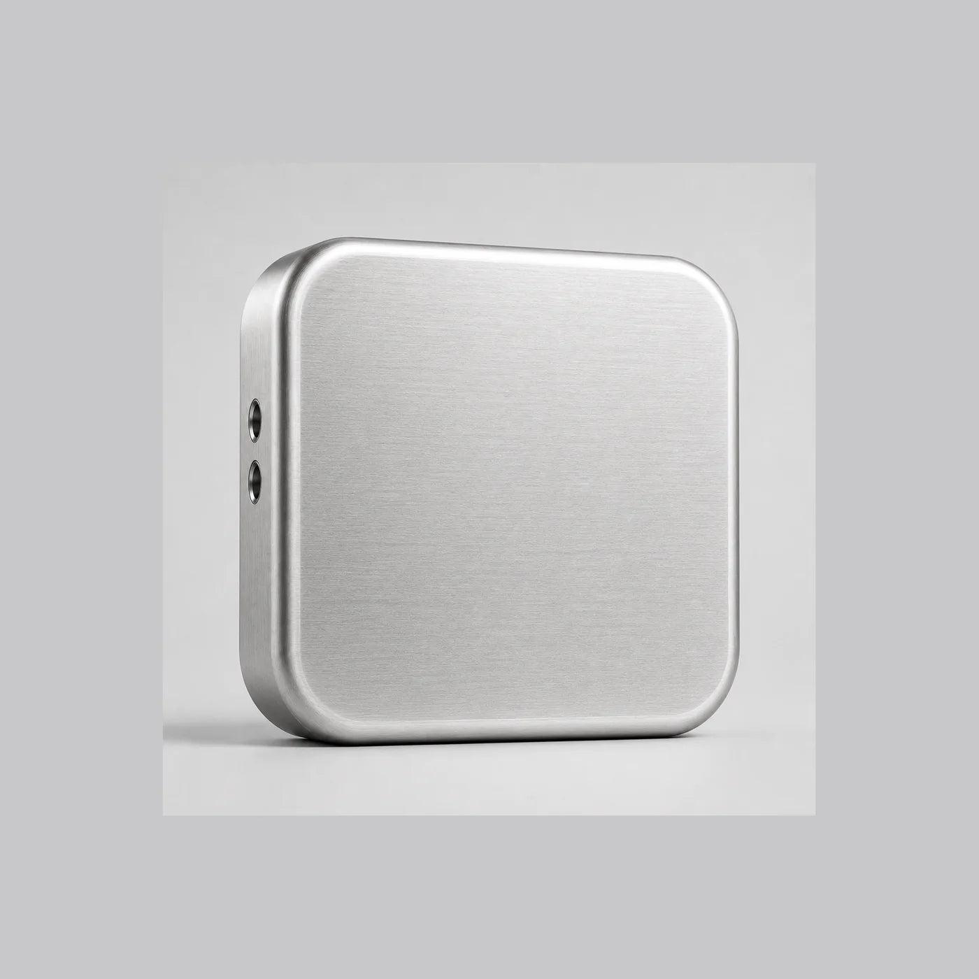 The back of the ctrl key: sealed aluminum with two cord eyelets