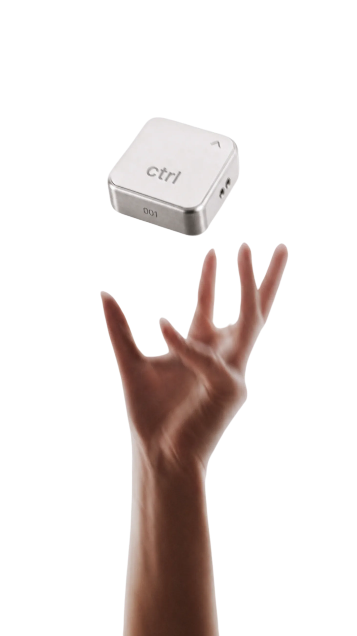 Eine Hand mit dem ctrl key